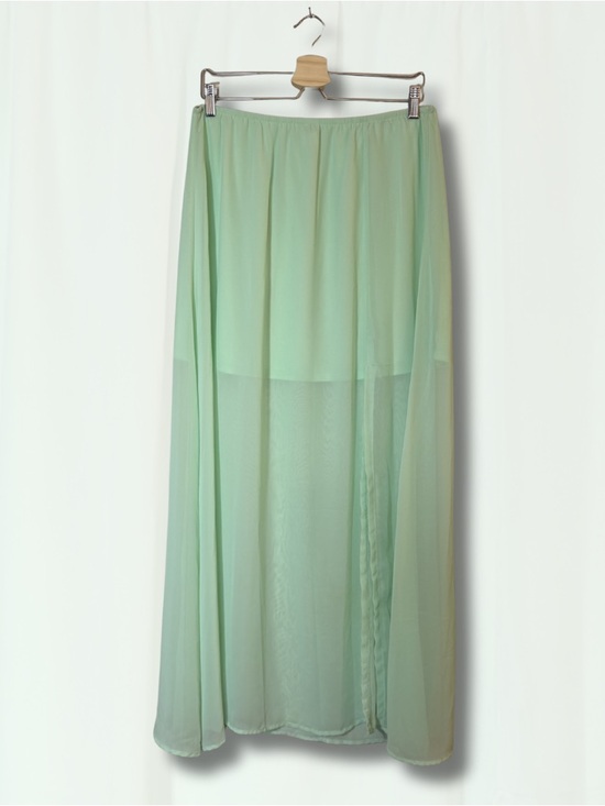 Lily White Dresses & Skirts - Lily White Mint Sheer Maxi Skirt